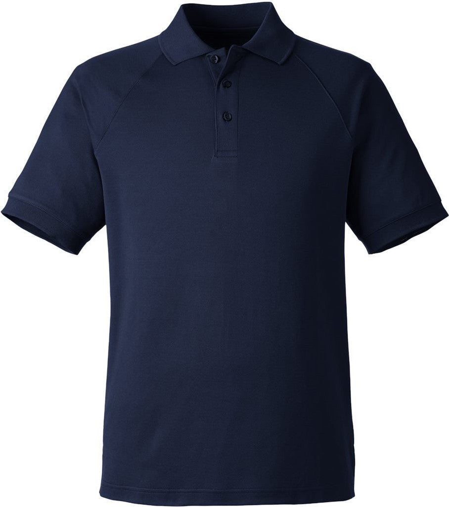 Front View of Dark Navy Men's Charge Snag and Soil Protect Polo - M208