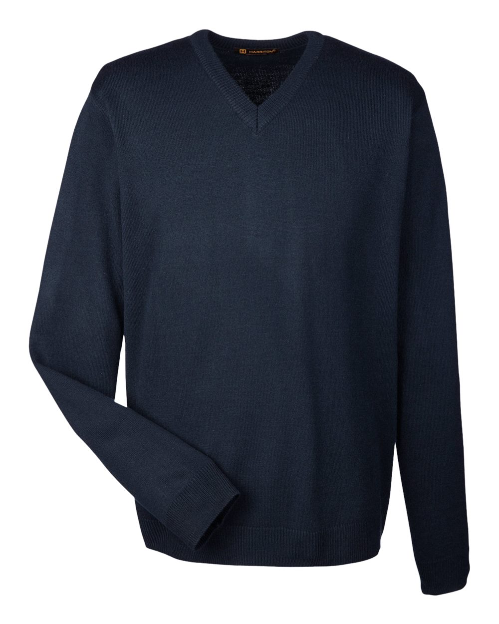 Front View of Dark Navy Men's Pilbloc™ V-Neck Sweater - M420