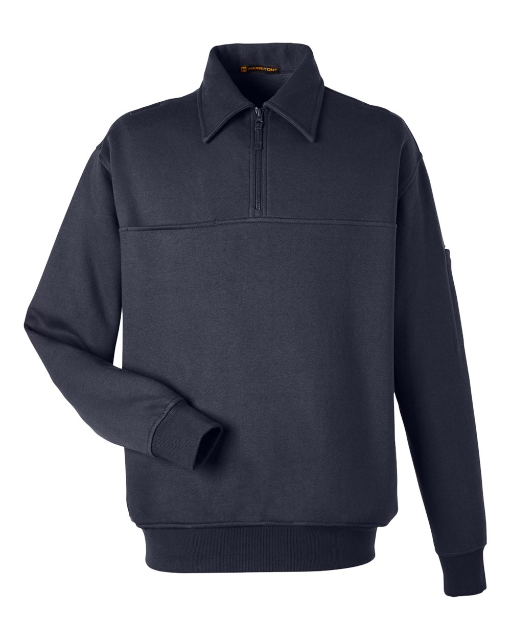 Front View of Dark Navy Unisex ClimaBloc™ Heavyweight Tactical Quarter-Zip Pullover - M712