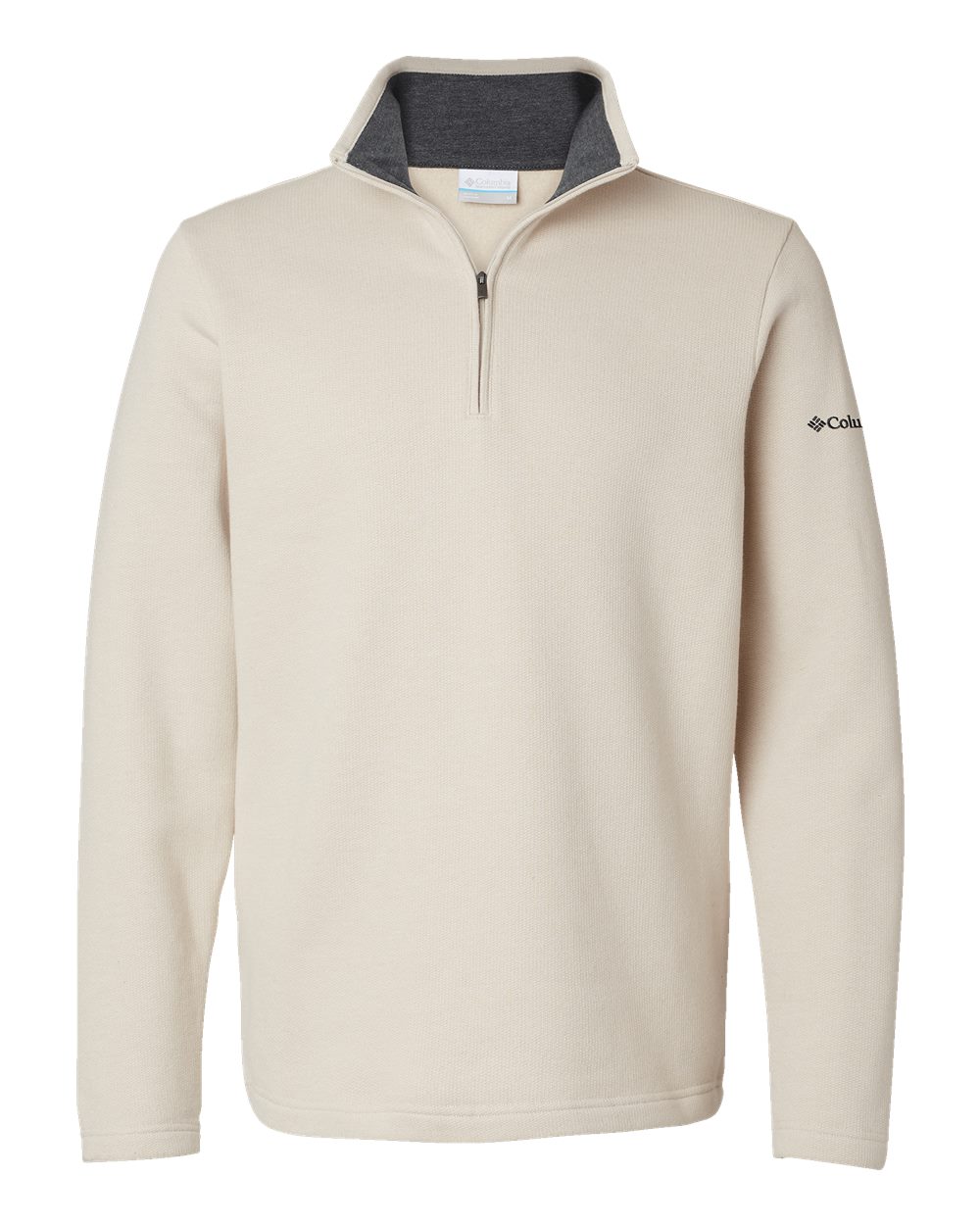 Front View of Dark Stone Heather Great Hart Mountain™ III Half-Zip Pullover - 212487