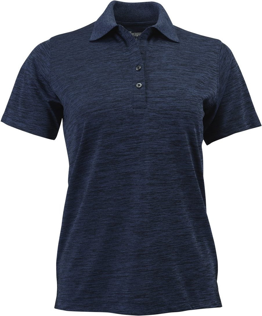 Deep Blue Heather Women's Dakota Striated Heather Polo - 131