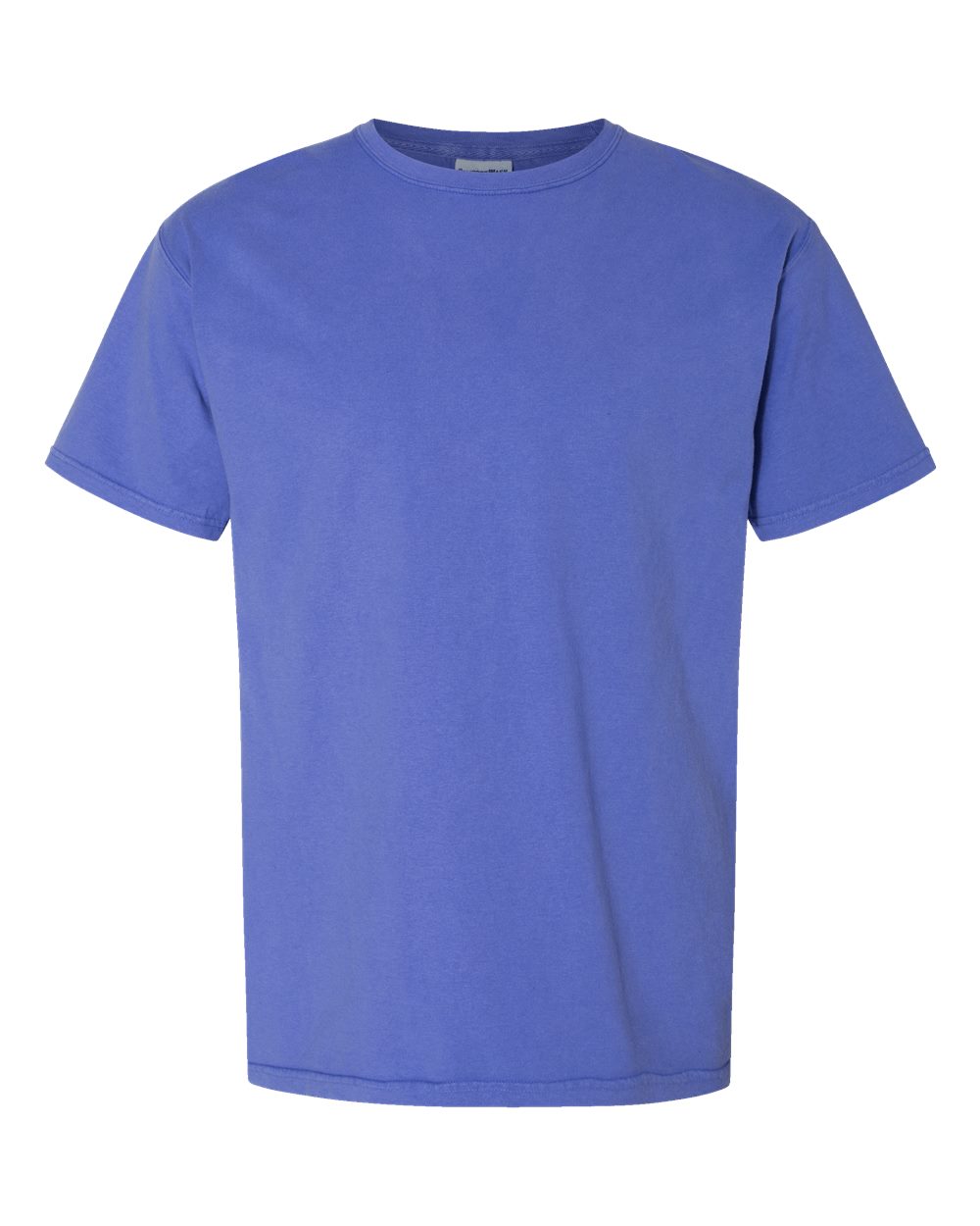 Front View of Deep Forte Blue Garment-Dyed T-Shirt - GDH100