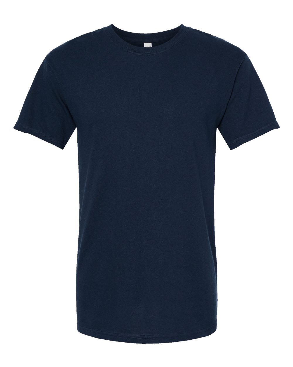 Front View of Deep Navy Gold Soft Touch T-Shirt - 4800