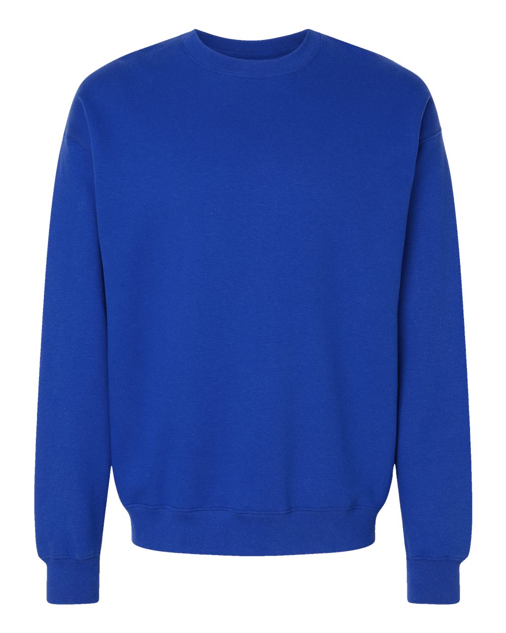 Front View of Deep Royal Perfect Sweats Crewneck Sweatshirt - RS160
