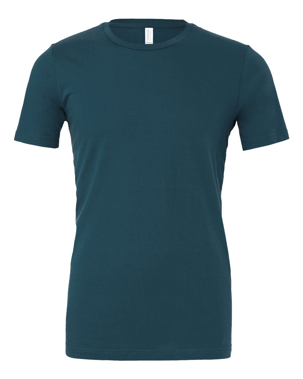 Front View of Deep Teal Jersey Tee - 3001