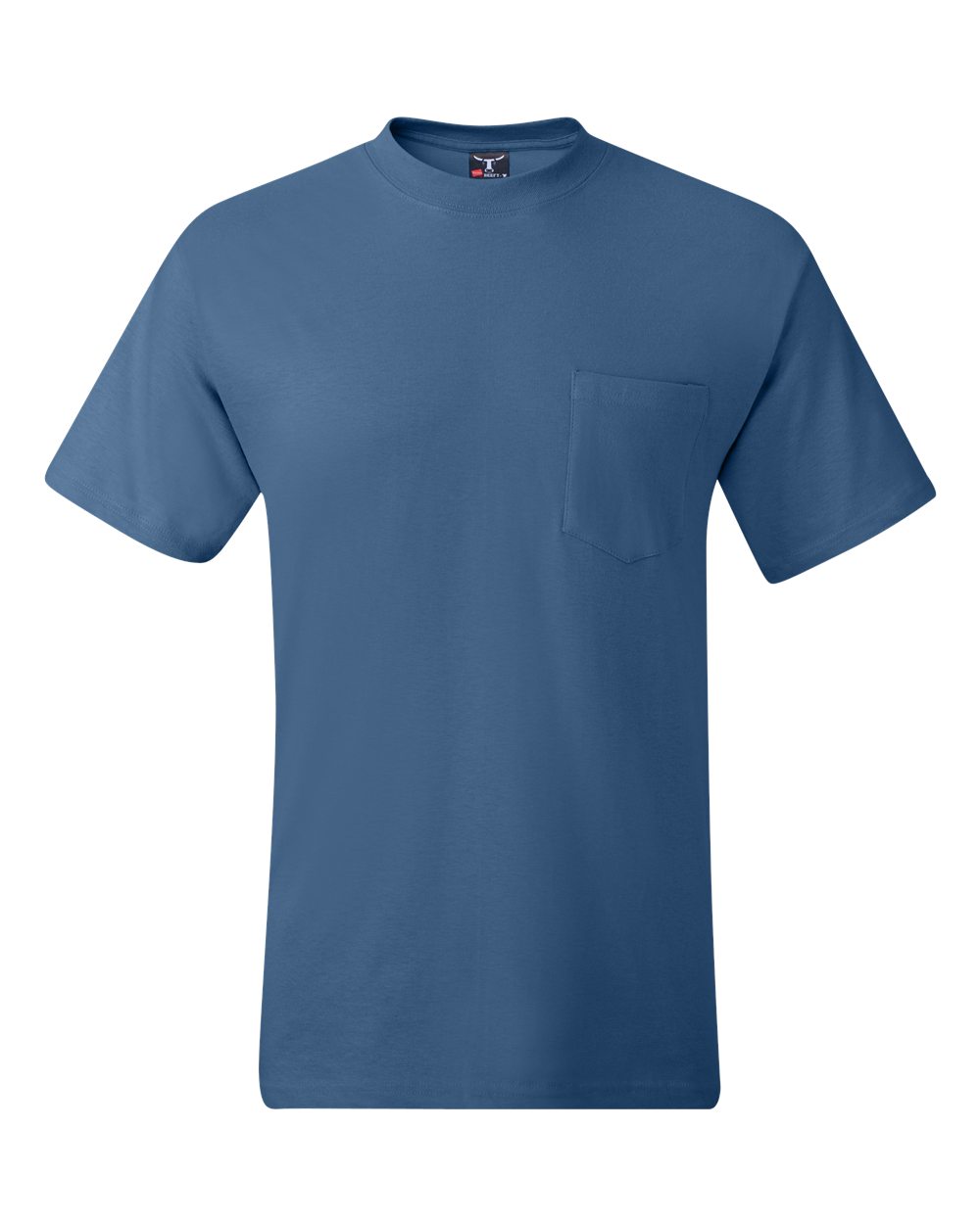 Denim Blue Beefy-T® Pocket T-Shirt - 5190