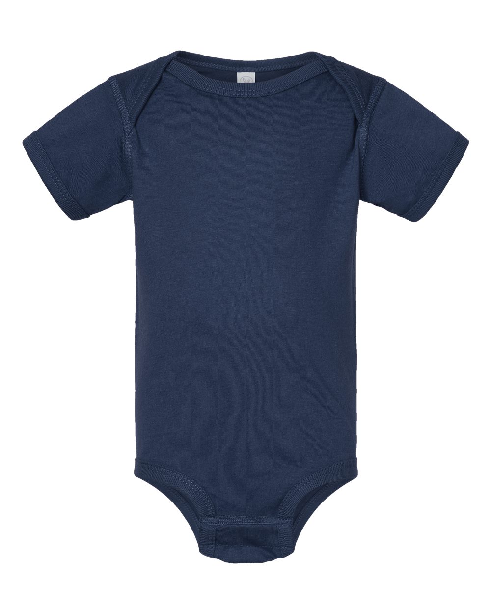 Front View of Denim Infant Fine Jersey Bodysuit - 4424