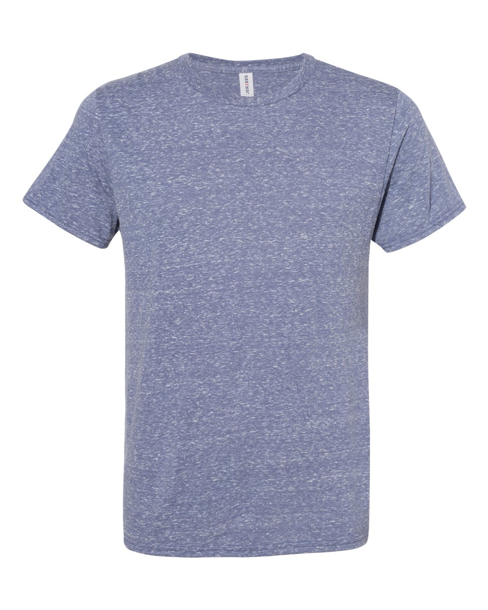 Front View of Denim Snow Heather Jersey T-Shirt - 88MR