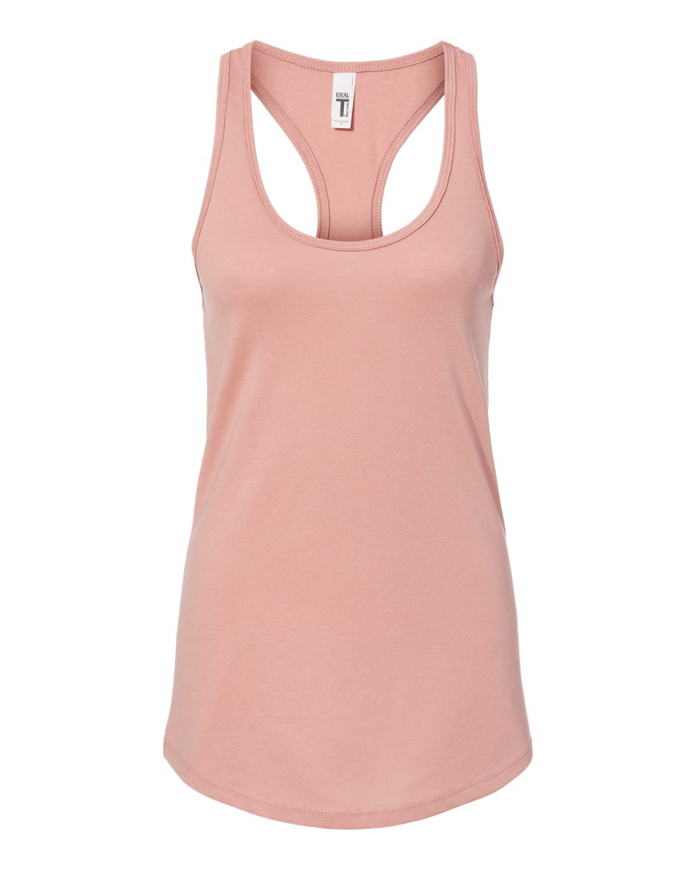 Front View of Desert Pink Women's Ideal Racerback Tank - 1533