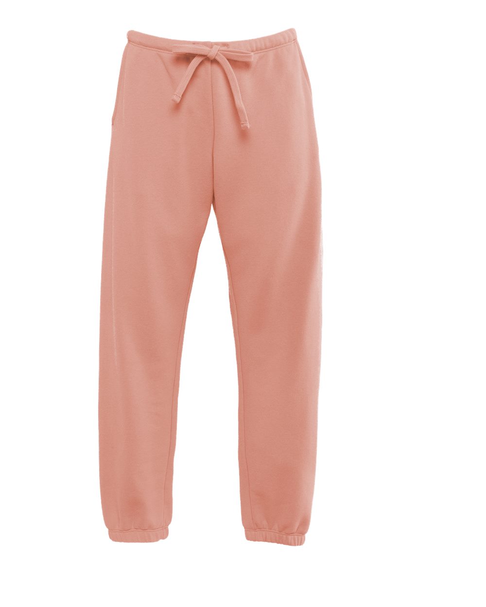 Front View of Desert Pink Women's Laguna Sueded Sweatpants - 9884