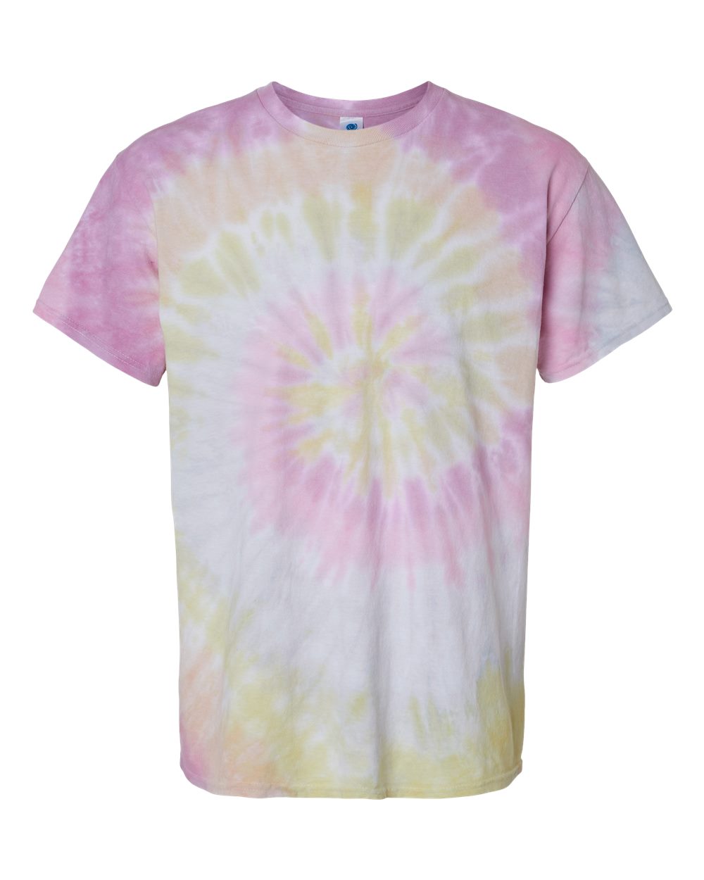 Front View of Desert Rose Multi-Color Tie-Dyed T-Shirt - 1000