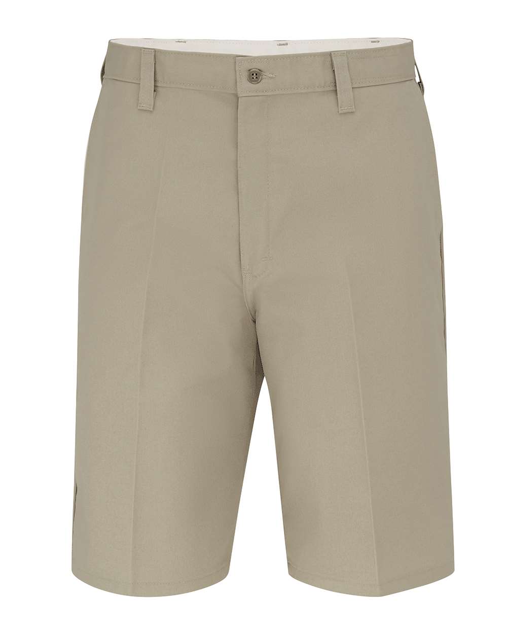 Front View of Desert Sand 11" Industrial Flat Front Shorts - LR30