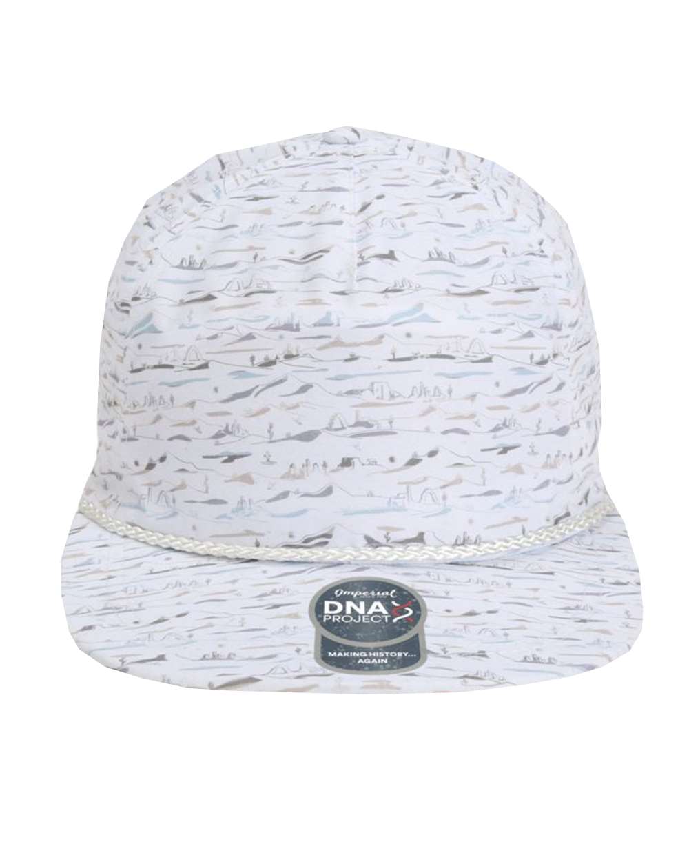 Front View of Desert The Aloha Rope Cap - DNA010
