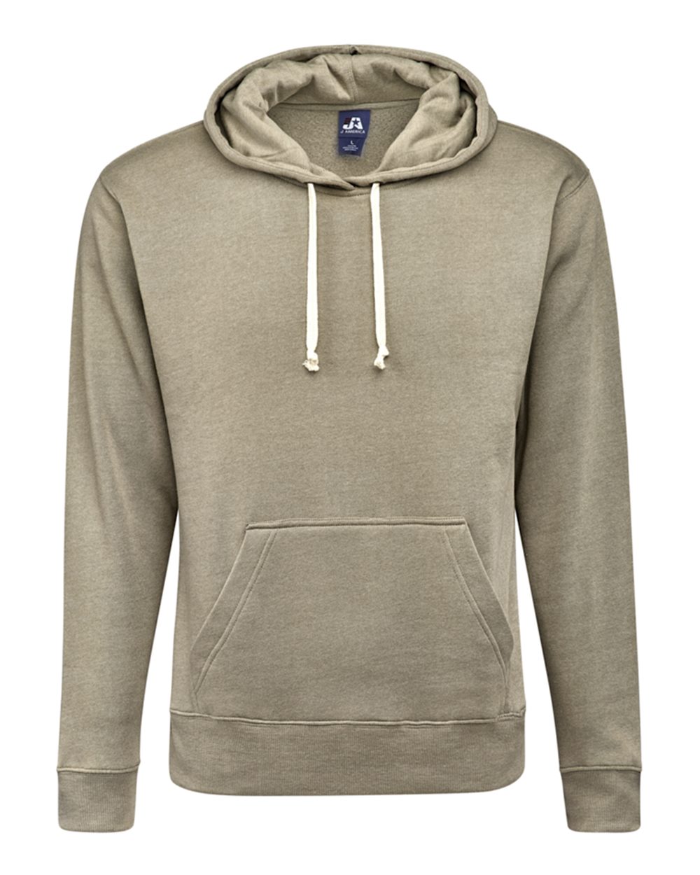 Front View of Desert Triblend Triblend Fleece Hooded Sweatshirt - 8871