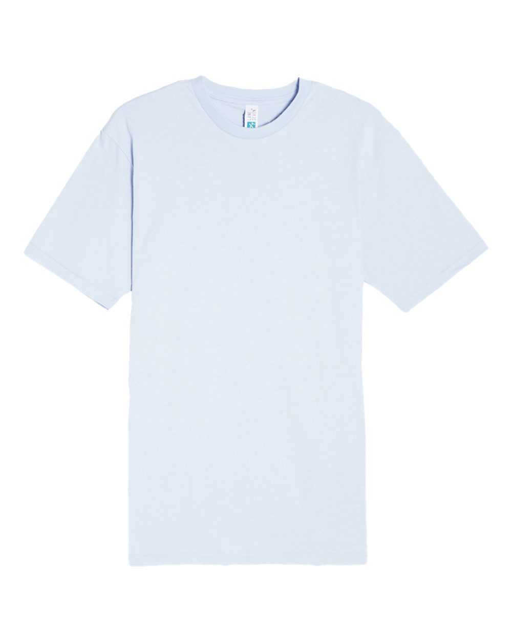 Front View of Dusty Blue Heavyweight T-Shirt - LS15001