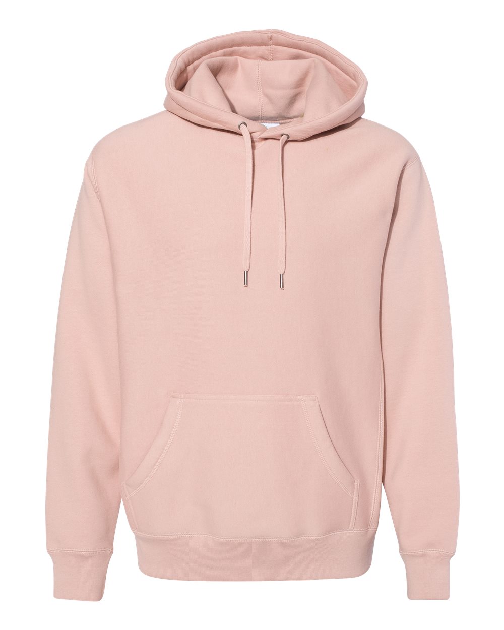 Front View of Dusty Pink Legend - Premium Heavyweight Cross-Grain Hooded Sweatshirt - IND5000P