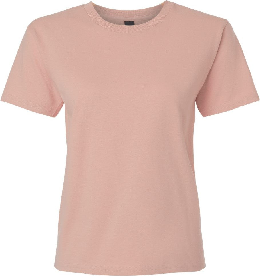 Front View of Dusty Rose Heavy Cotton™ Women’s T-Shirt - 5000L