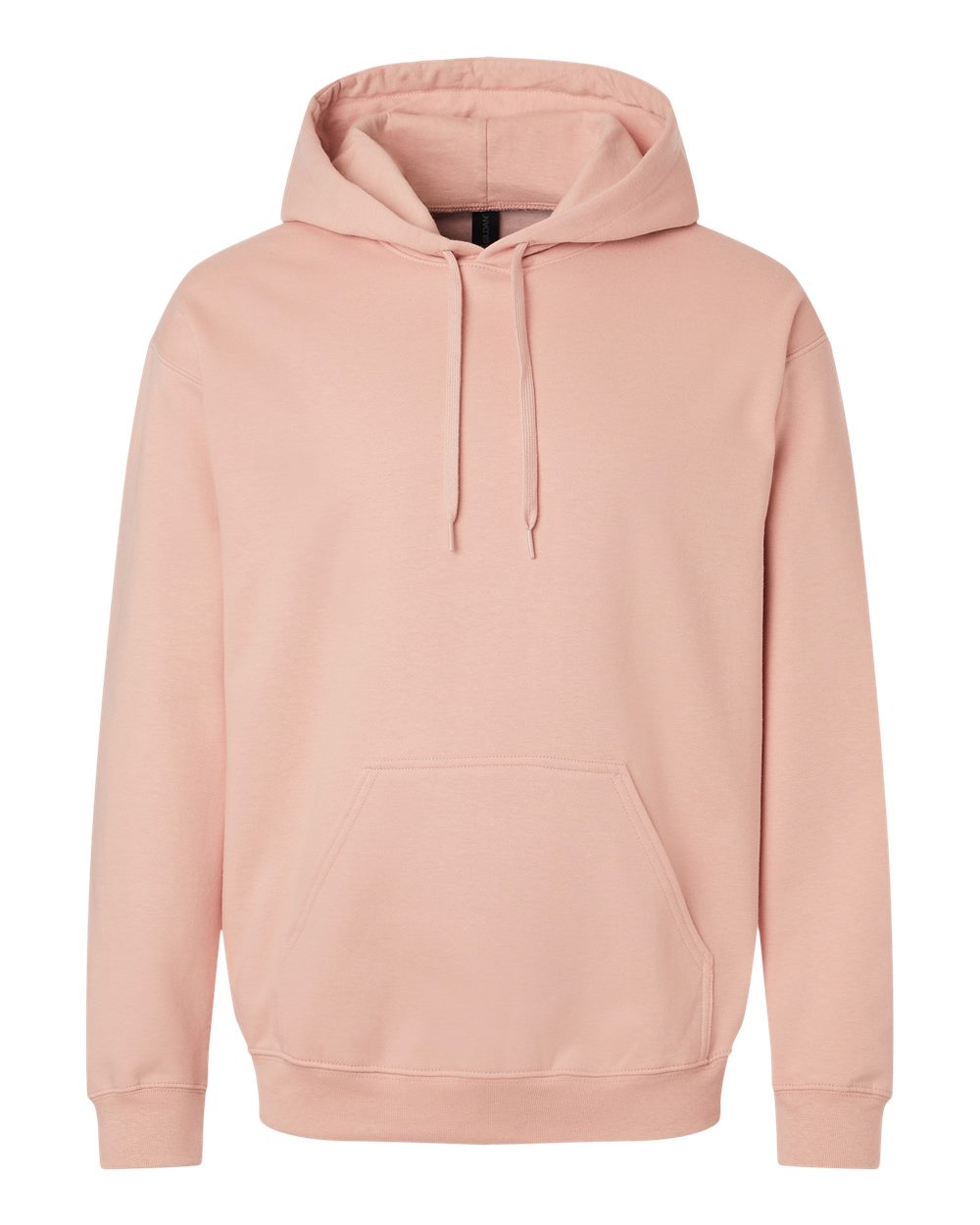 Front View of Dusty Rose Softstyle® Midweight Hooded Sweatshirt - SF500