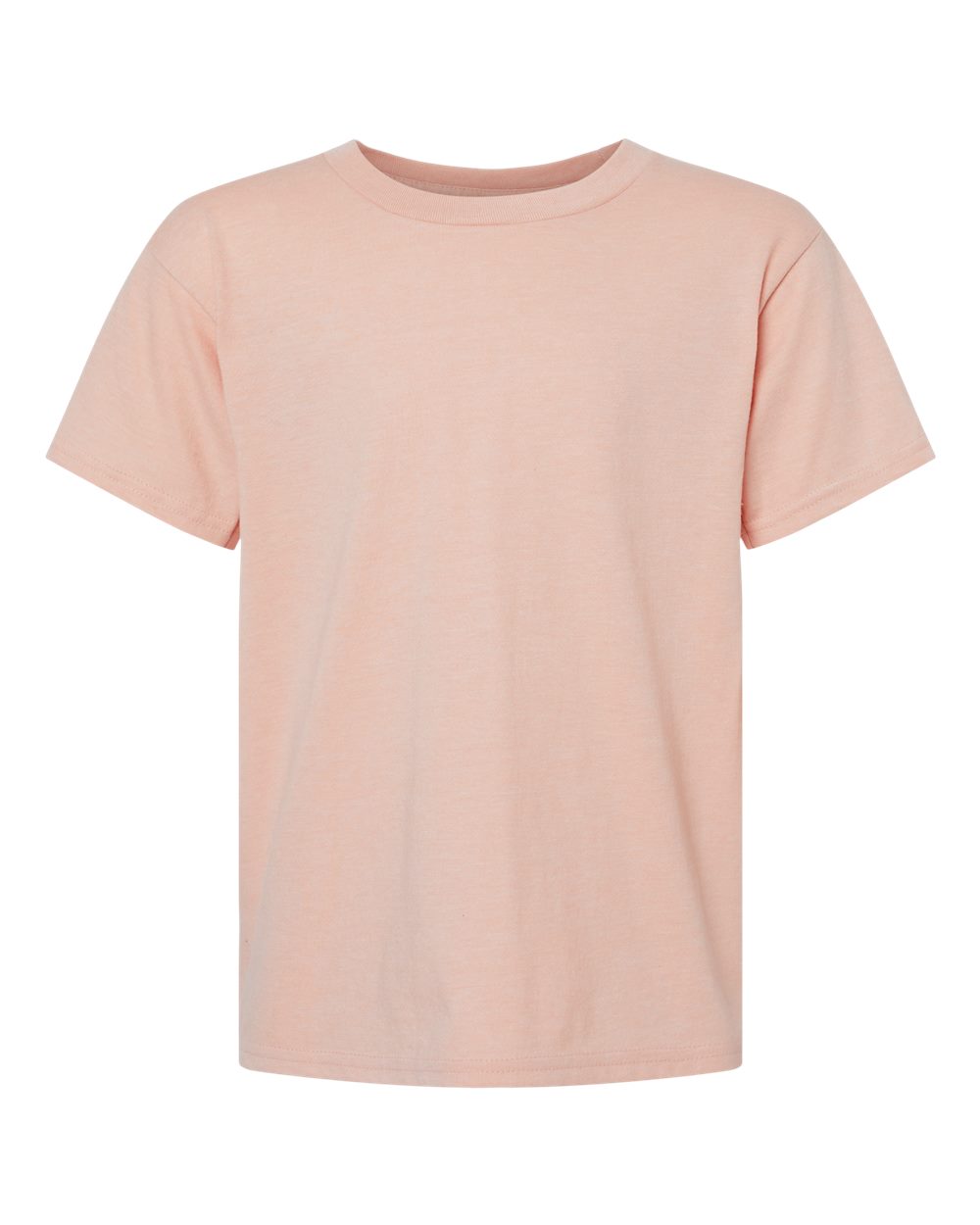 Front View of Dusty Rose Softstyle® Youth CVC T-Shirt - 64000BCVC