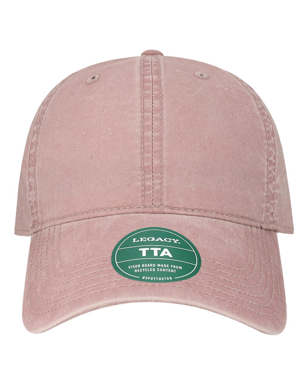 Front View of Dusty Rose Terra Twill Cap - TTA
