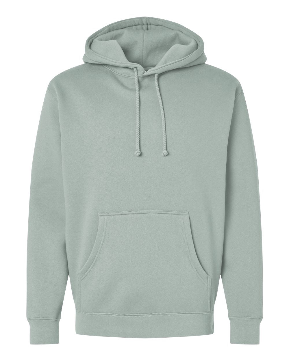 Front View of Dusty Sage Heavyweight Hooded Sweatshirt - IND4000