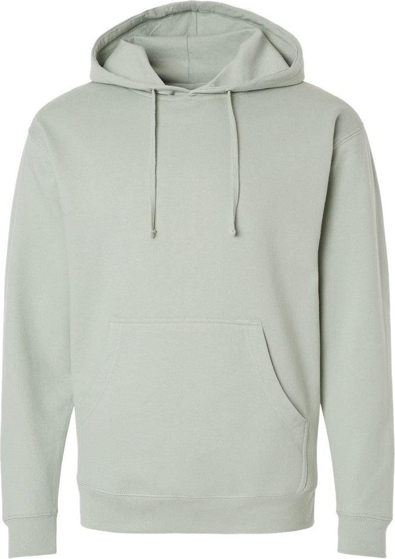 Front View of Dusty Sage Midweight Hooded Sweatshirt - SS4500