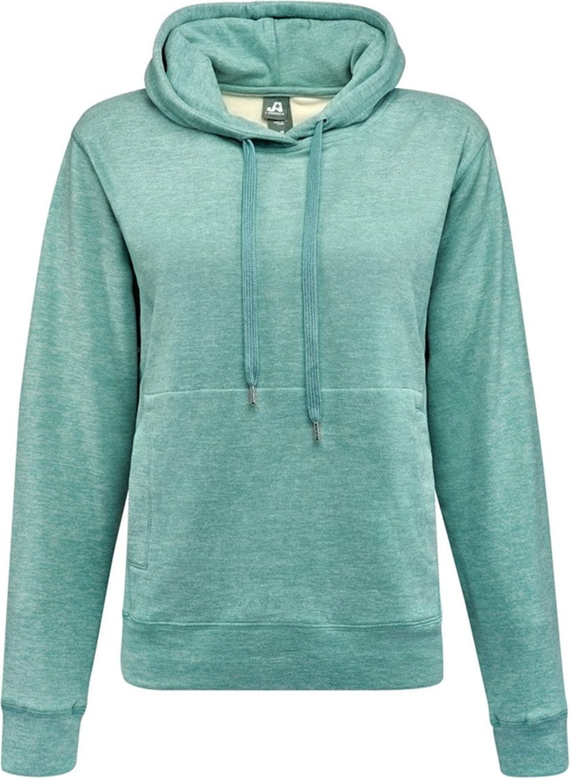 Front View of Electric Jade Women's Electric Fleece Hooded Sweatshirt - 8742