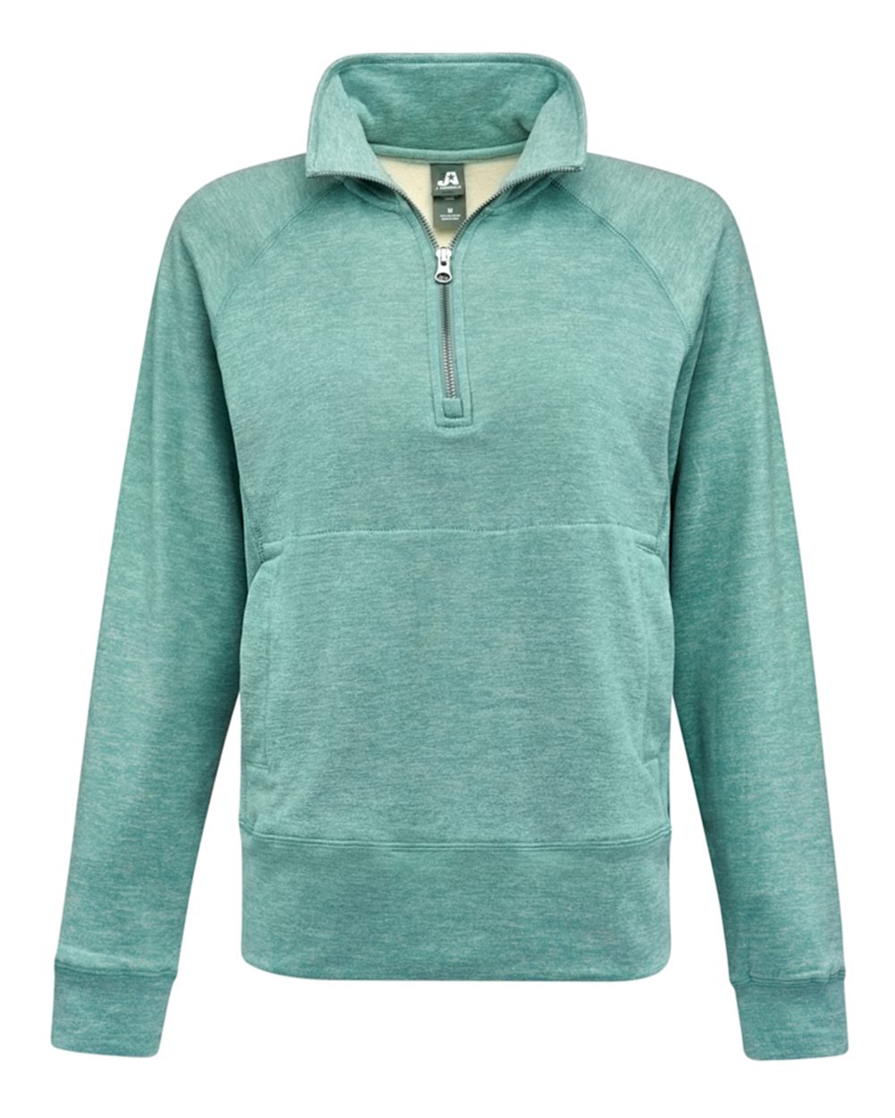 Front View of Electric Jade Women's Electric Fleece Quarter-Zip Sweatshirt - 8743