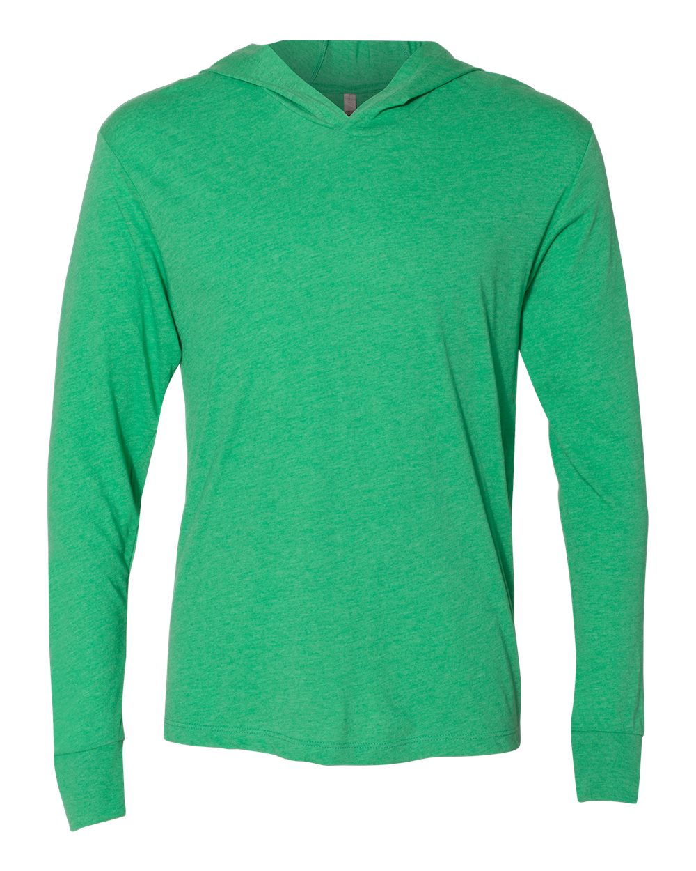 Front View of Envy Triblend Hooded Long Sleeve Pullover - 6021