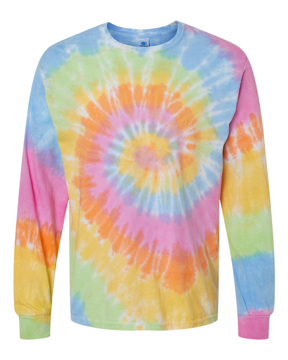 Front View of Eternity Tie-Dyed Long Sleeve T-Shirt - 2000