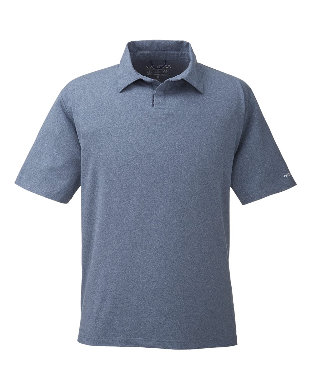 Front View of Faded Navy Saltwater Polo - N17922