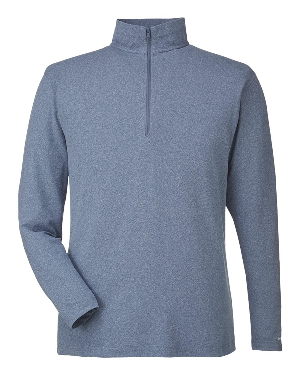 Front View of Faded Navy Saltwater Quarter-Zip Pullover - N17924