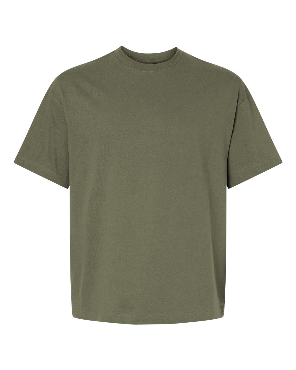 Front View of Fatigue Green Beefy-T® Retro Street T-Shirt - 5180R