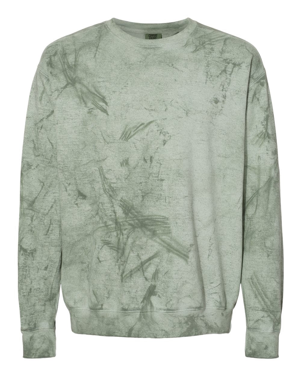Front View of Fern Colorblast™ Crewneck Sweatshirt - 1545