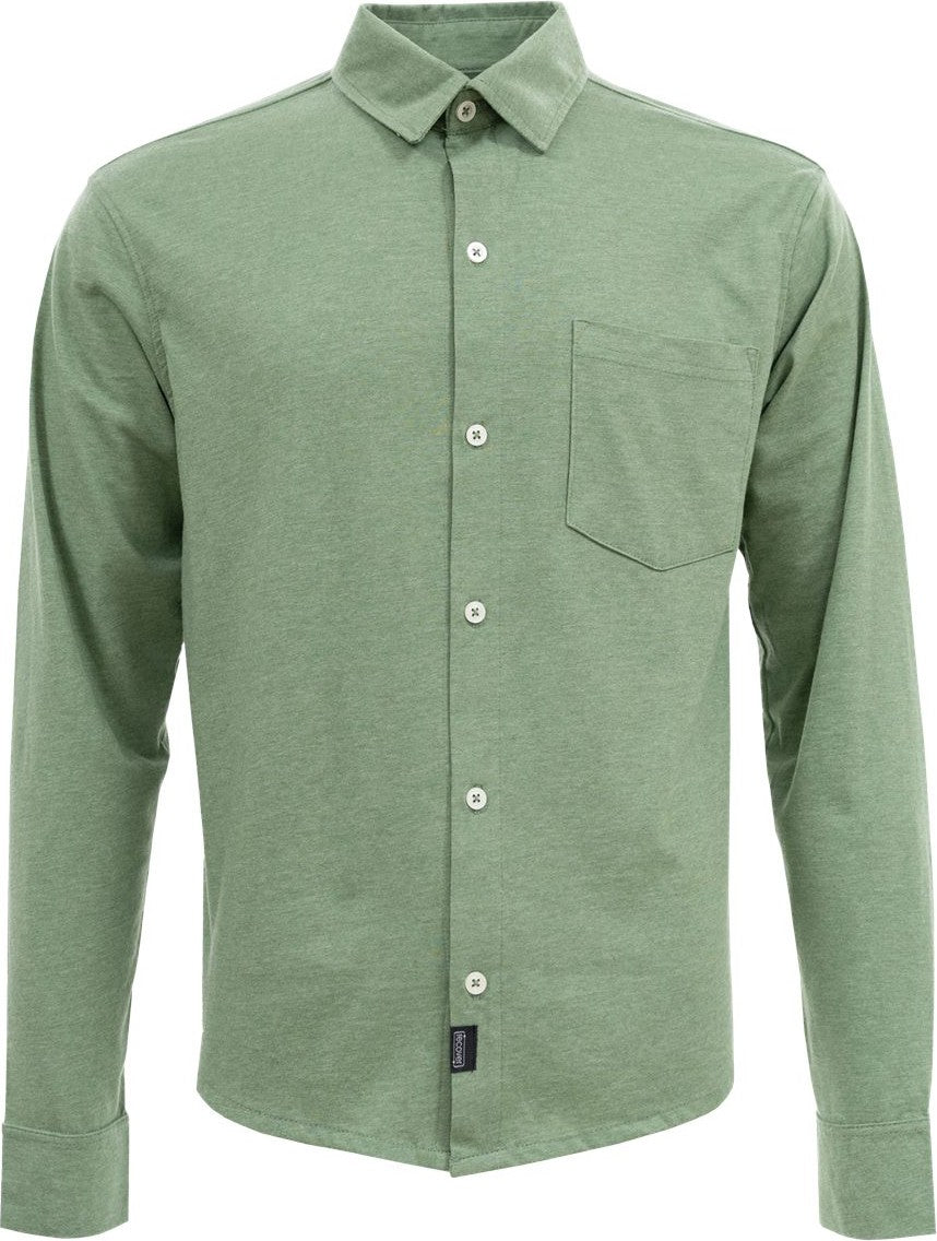 Front View of Fern Eco Button Down Shirt - EC650
