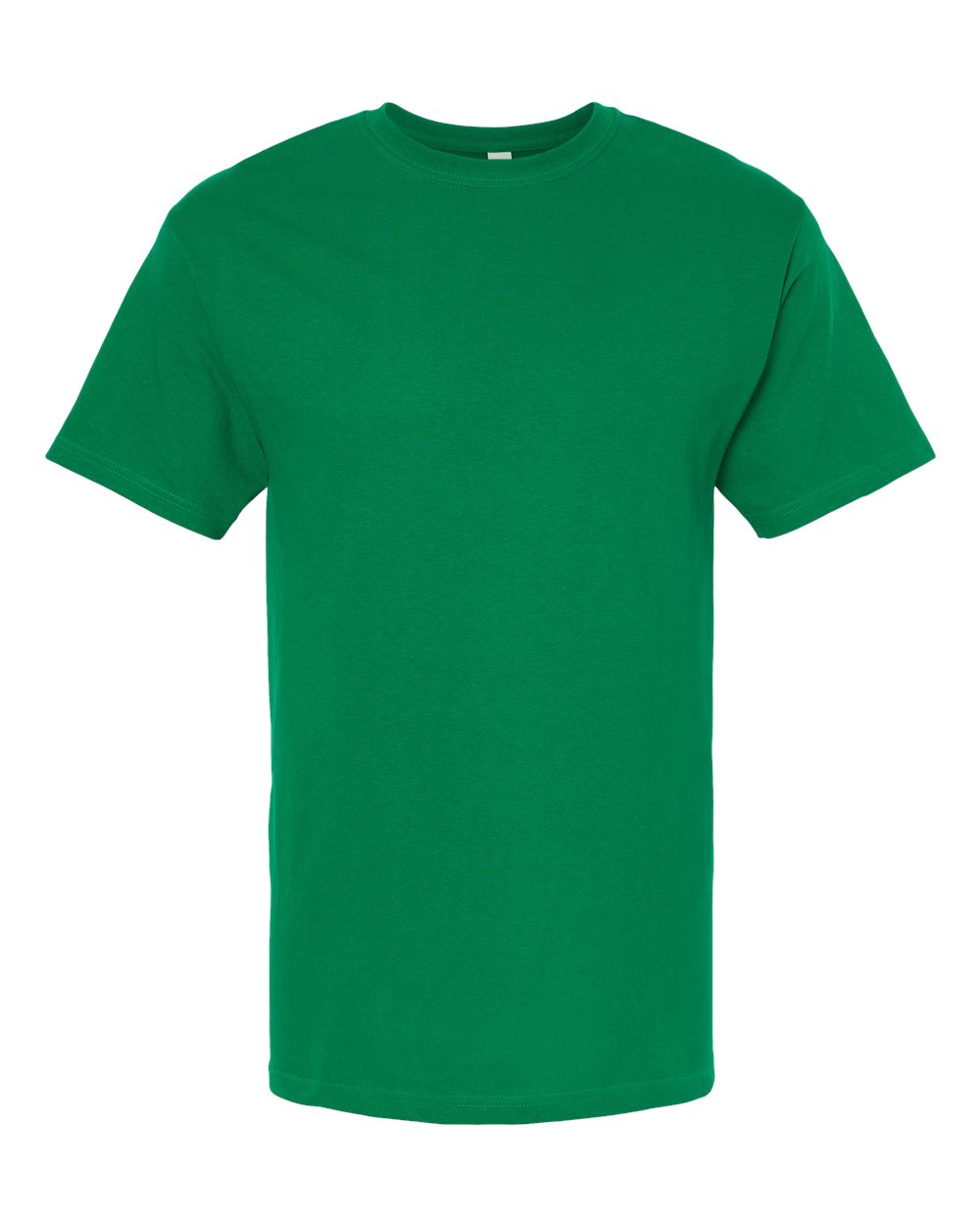 Front View of Fine Kelly Green Gold Soft Touch T-Shirt - 4800