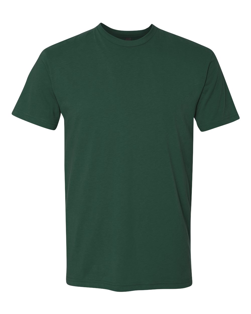 Front View of Forest Green Cotton T-Shirt - 3600