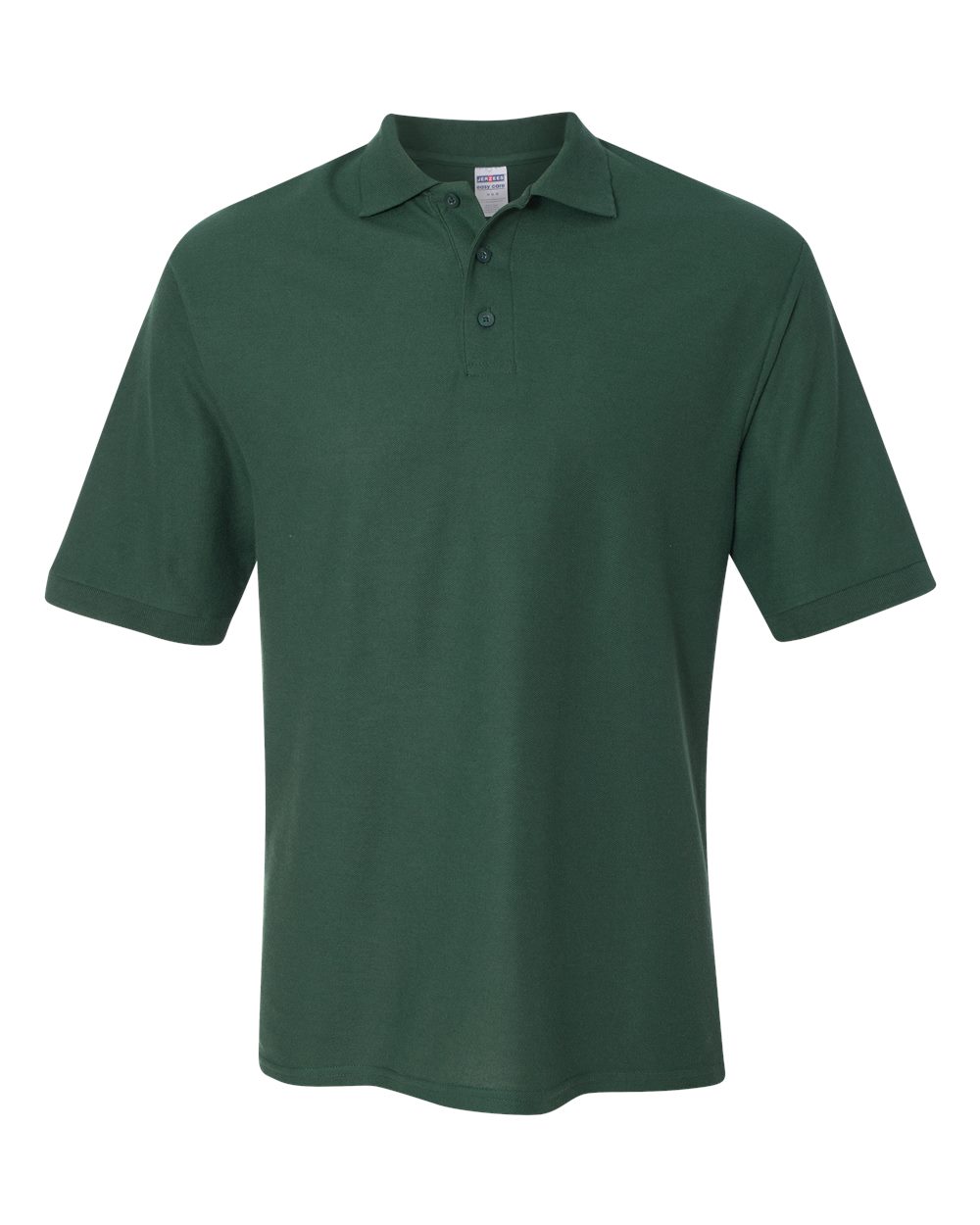 Front View of Forest Green Easy Care™ Piqué Polo - 537MR