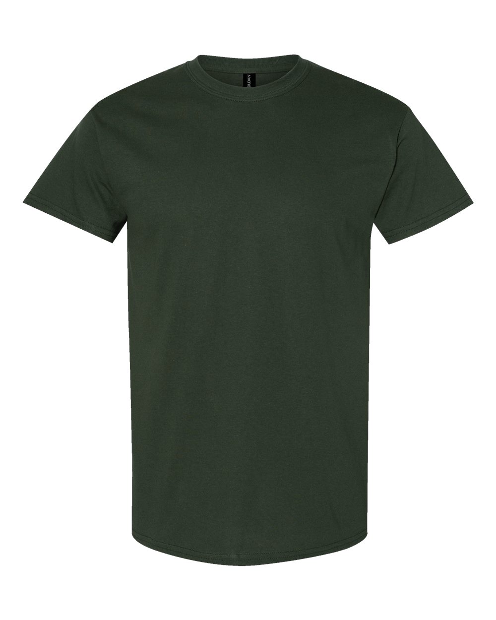 Front View of Forest Green Heavy Cotton™ T-Shirt - 5000