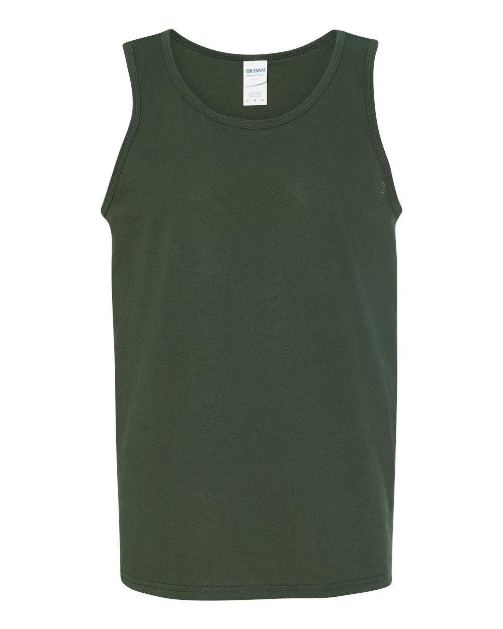 Front View of Forest Green Heavy Cotton™ Tank Top - 5200