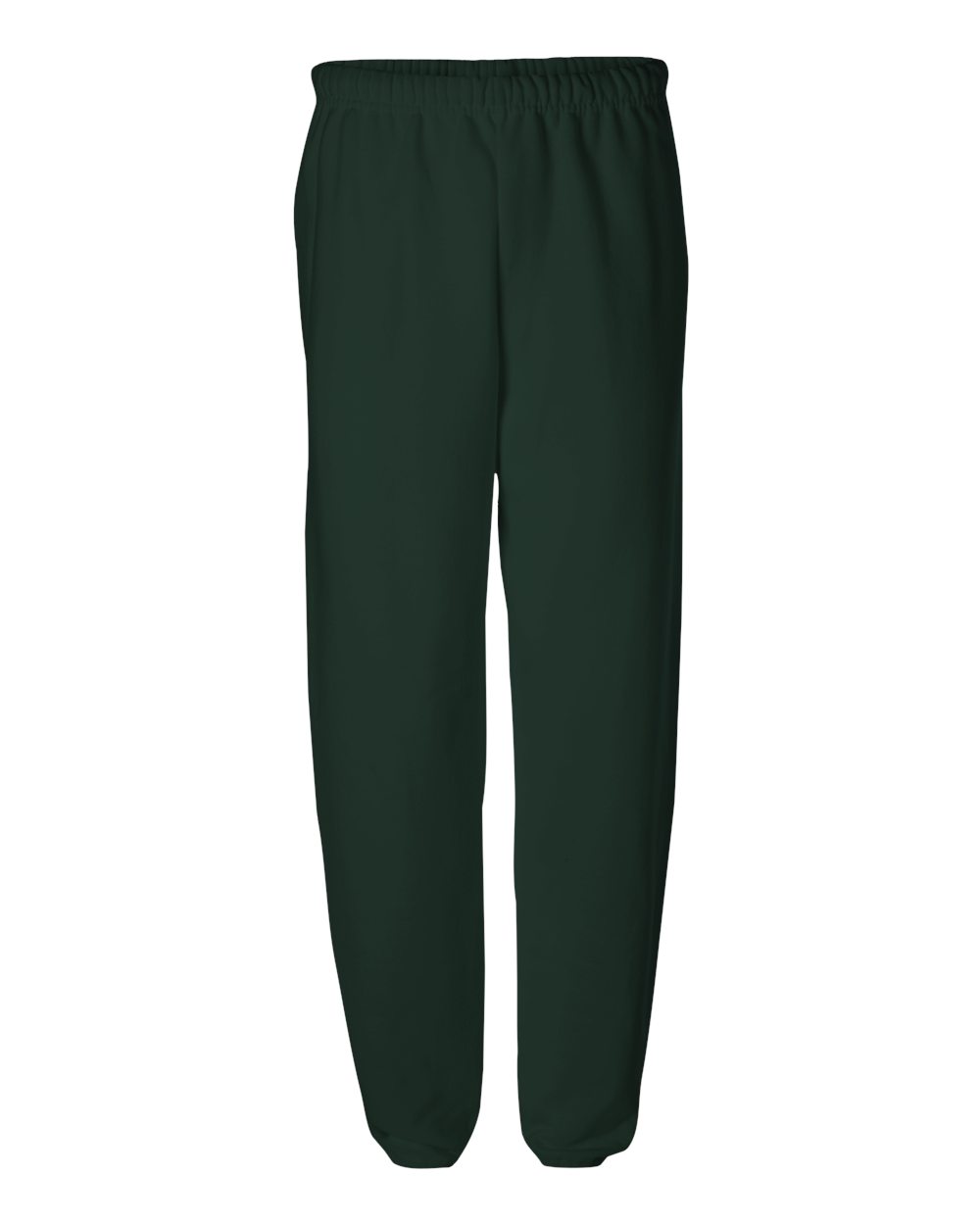 Front View of Forest Green NuBlend® Sweatpants - 973MR