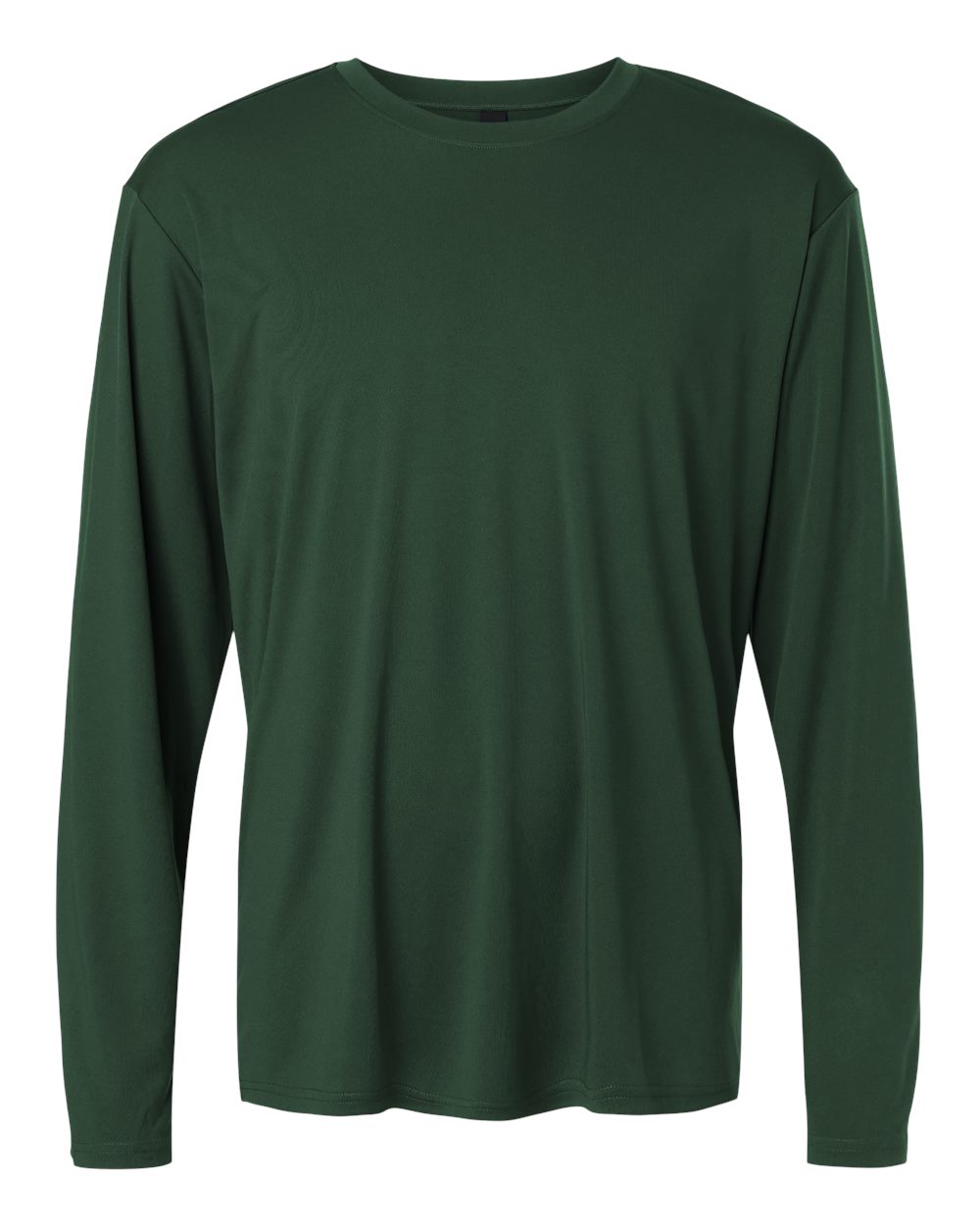 Front View of Forest Green Pro-Lock Performance Long Sleeve T-Shirt - 48400