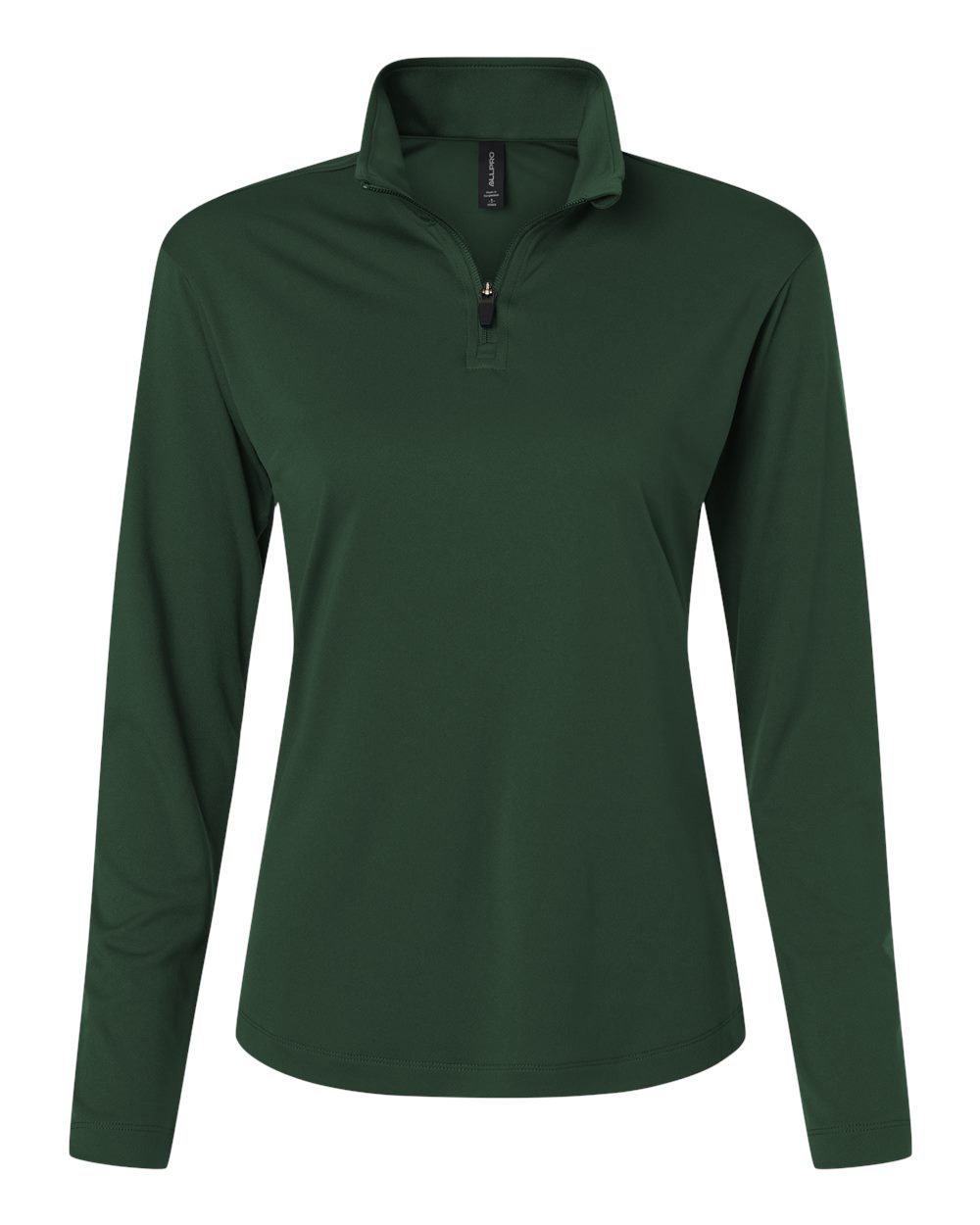 Front View of Forest Green Pro-Lock Women's Performance Quarter-Zip Pullover - 41870L