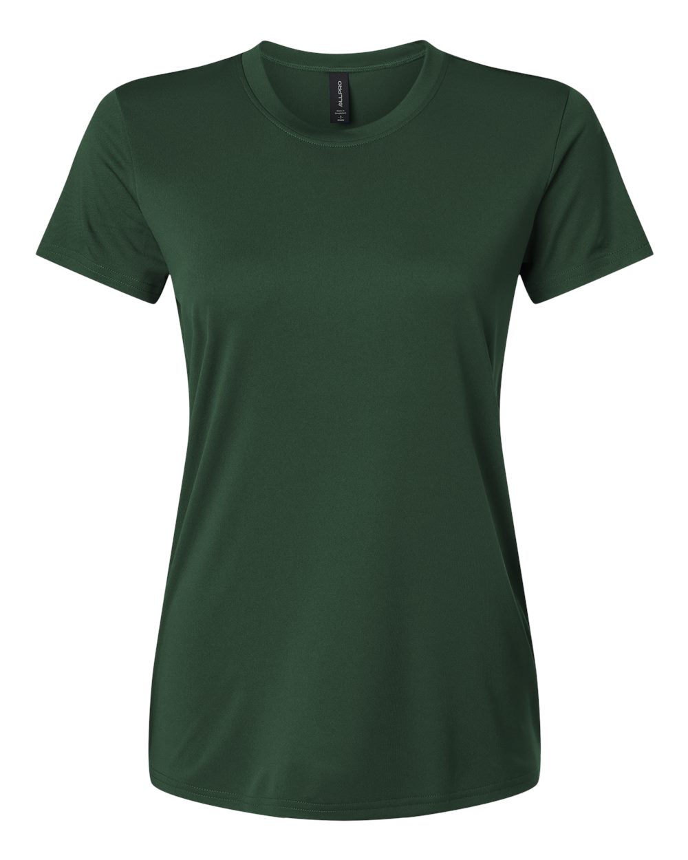 Front View of Forest Green Pro-Lock Women's Performance T-Shirt - 48000L