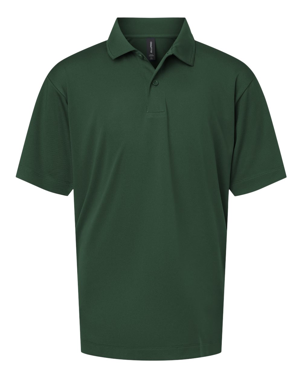 Front View of Forest Green Pro-Lock Youth Performance Polo - 41800Y