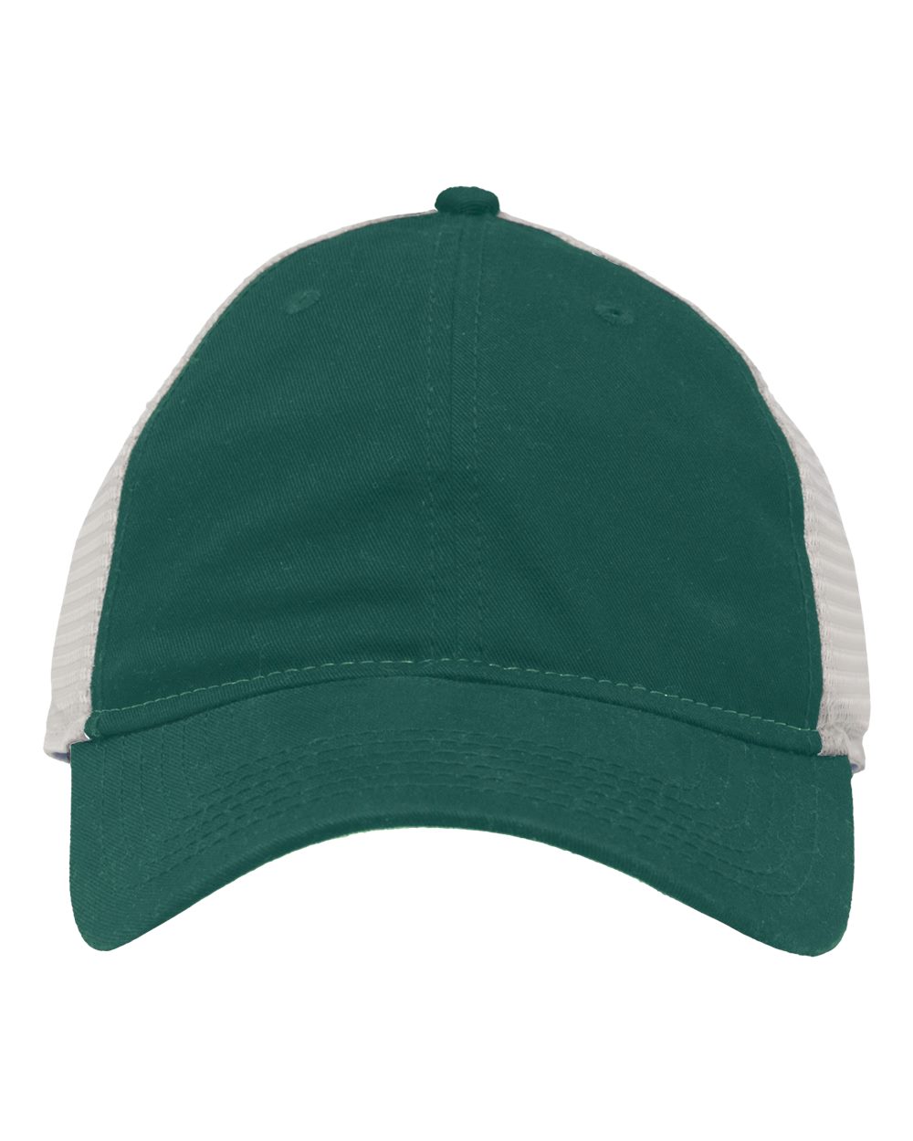 Front View of Forest Green/ Stone Mesh Dad Hat Fit - SP1750