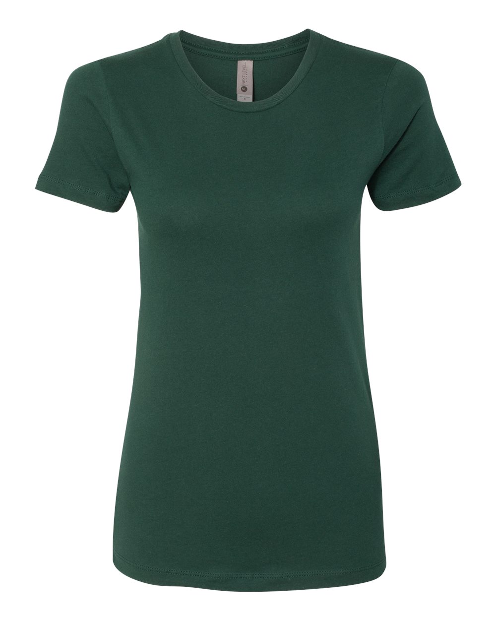 Front View of Forest Green Women’s Cotton T-Shirt - 3900