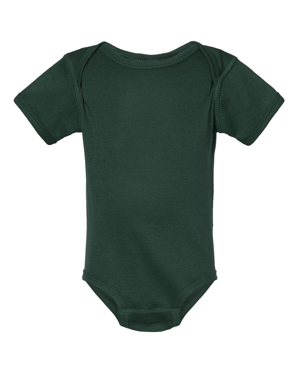 Front View of Forest Infant Baby Rib Bodysuit - 4400