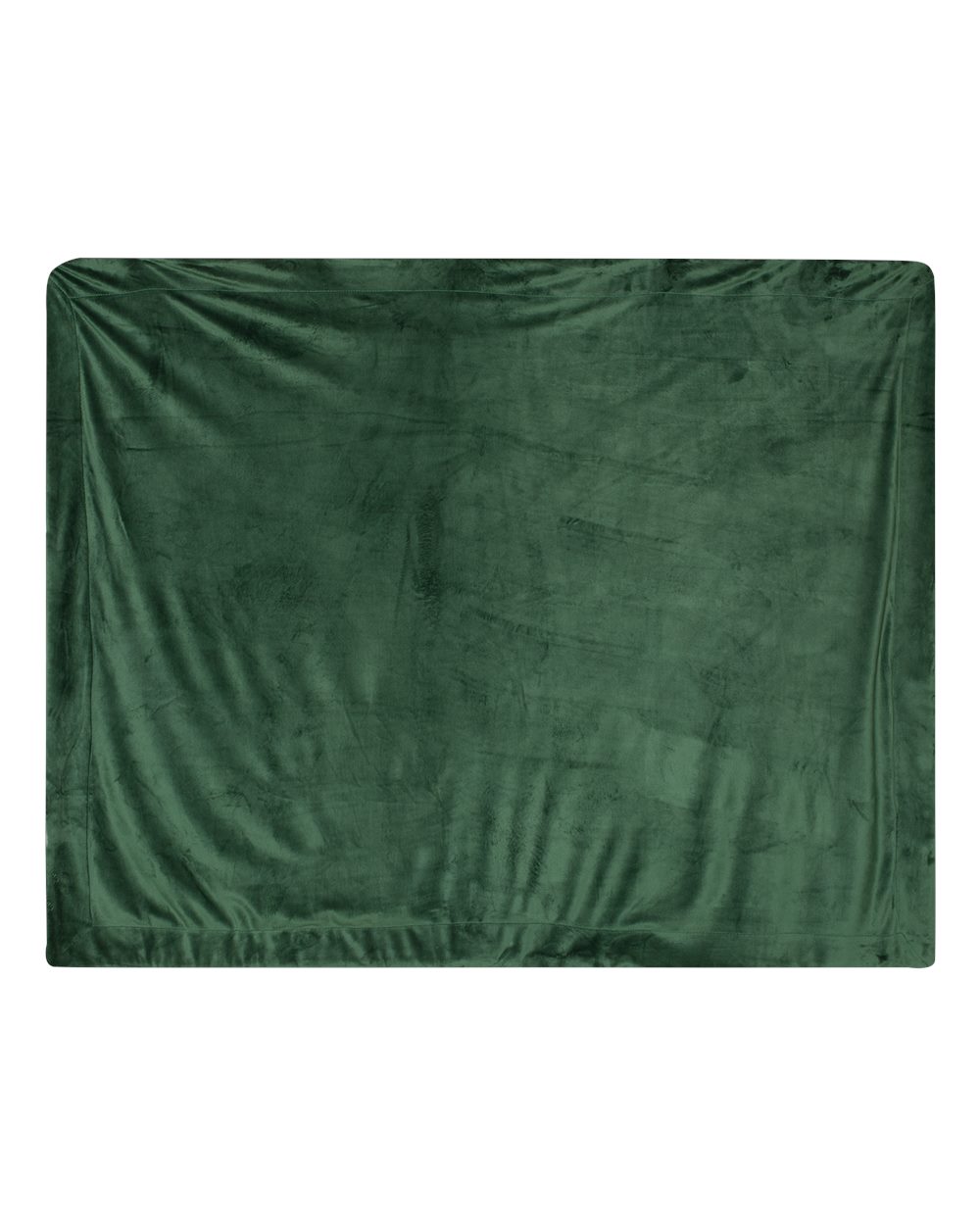 Front View of Forest Micro Mink Sherpa Blanket - 8712