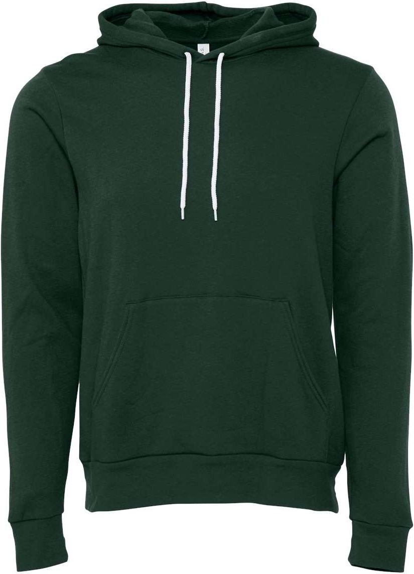 Front View of Forest Sponge Fleece Hoodie - 3719